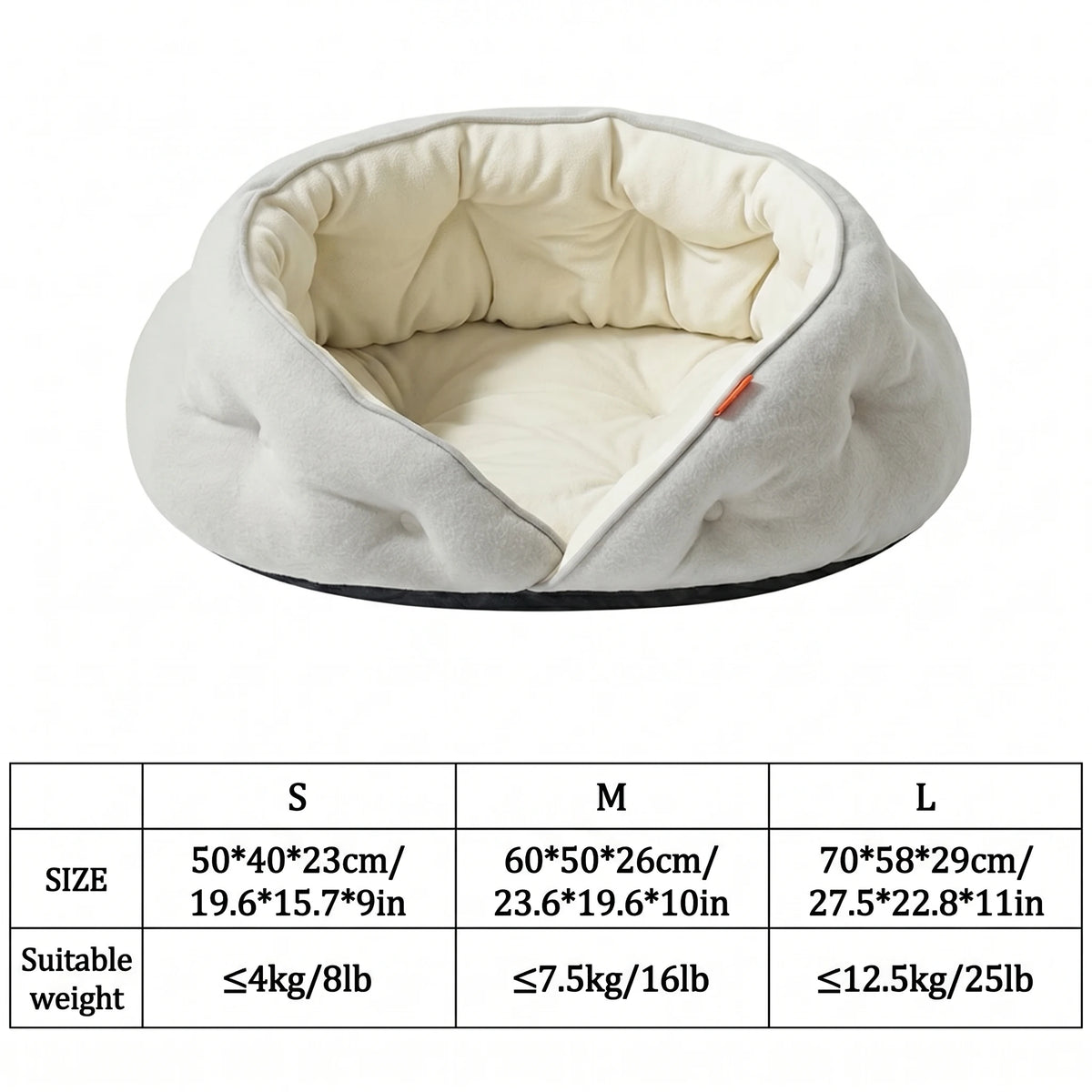 Calming Sofa Pet Bed | Soft Fibre | Anti-Slip | Dogs & Cats | 3 Sizes