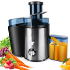 Stainless Steel Centrifugal Juicer Machine 1000W – Whole Fruit & Vegetable Juice Extractor