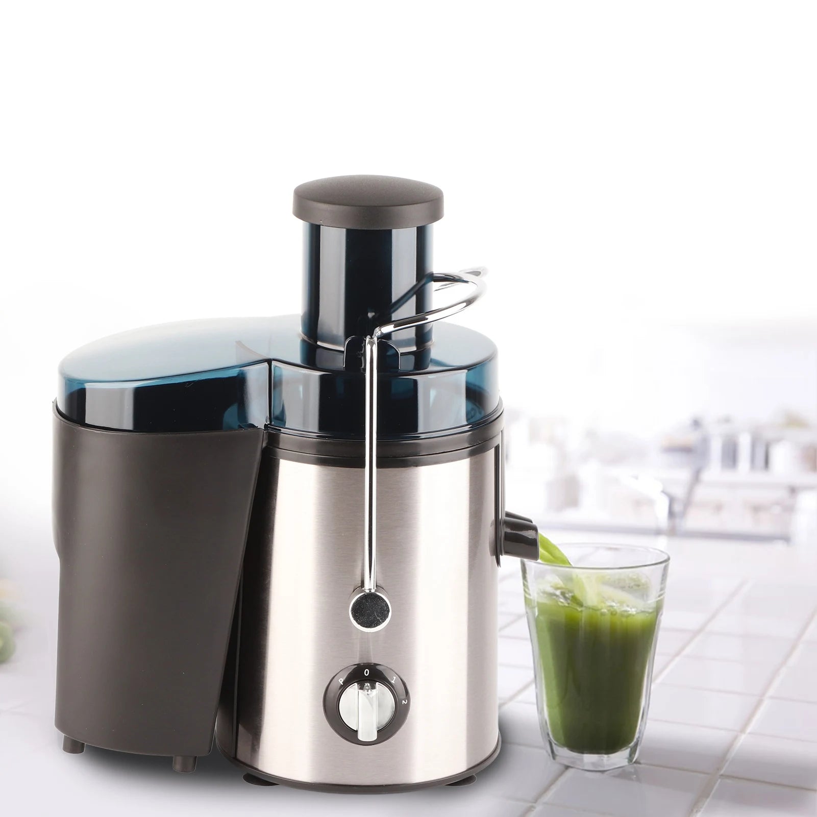 Stainless Steel Centrifugal Juicer Machine 1000W – Whole Fruit & Vegetable Juice Extractor