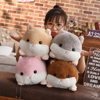 Cartoon Hamster Plush Pillow with Hand-Warmer Style Option