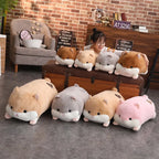 Cartoon Hamster Plush Pillow with Hand-Warmer Style Option