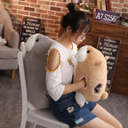 Cartoon Hamster Plush Pillow with Hand-Warmer Style Option
