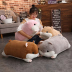 Cartoon Hamster Plush Pillow with Hand-Warmer Style Option