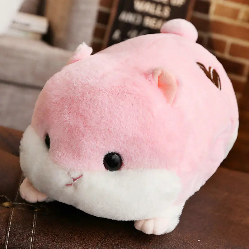 Cartoon Hamster Plush Pillow with Hand-Warmer Style Option
