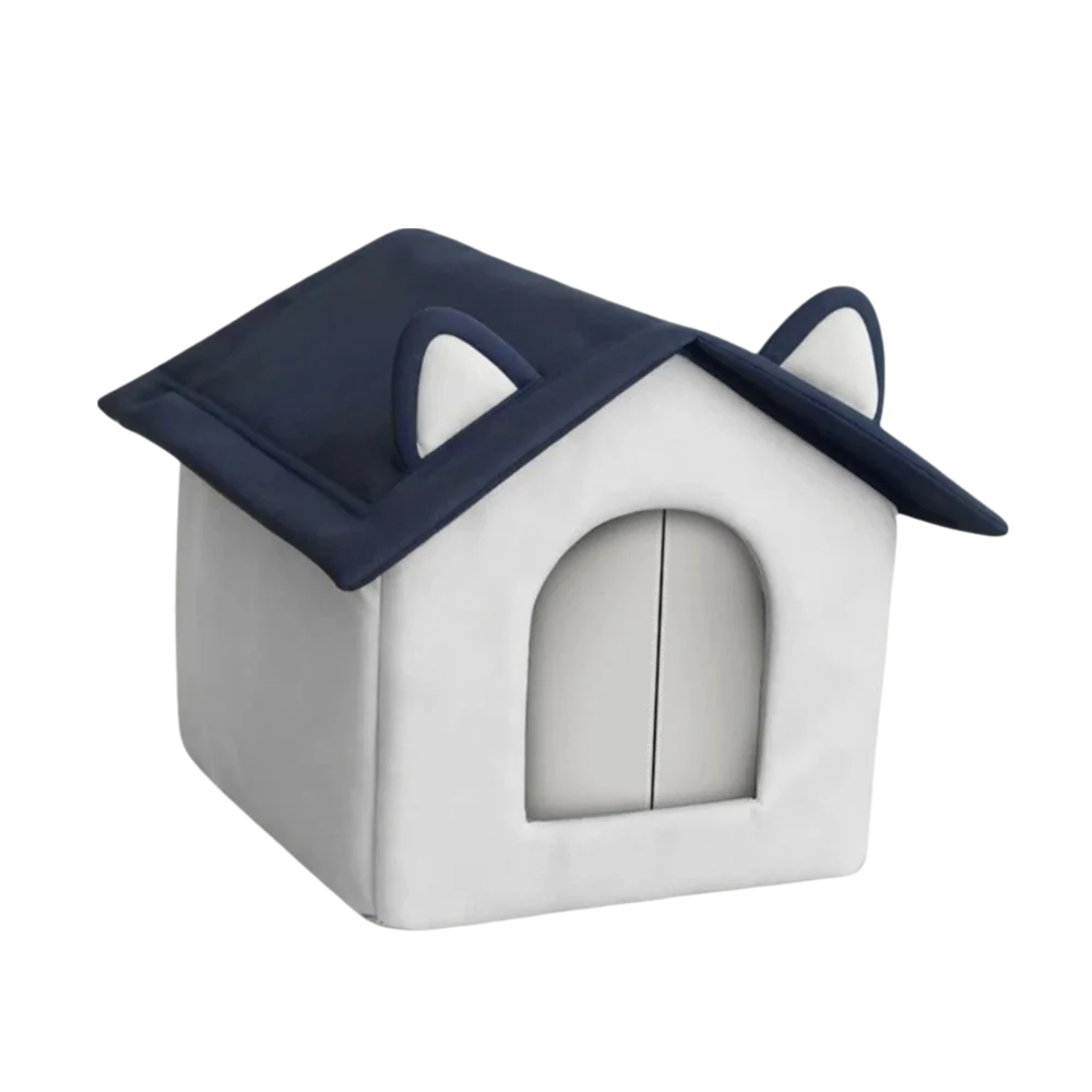 Insulated Outdoor Cat House – Windproof, Waterproof, Moisture-Proof Base, S–L