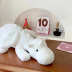 Winged Dragon Plush Pillow – Long White or Pink Dragon