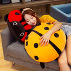 Ladybug Plush Pillow – Soft Spotted Insect in Five Colors