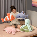 Sea Life Plush Pillow, 5 Styles, 40–50cm | BHH Living