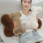Bone-Shaped Plush – Fluffy Pillow or Mini Pendant