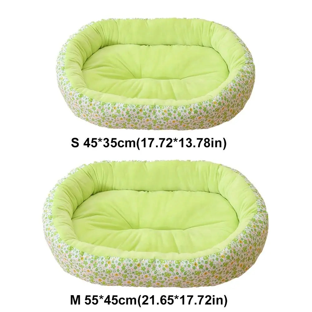 Sofa-Style Pet Bed | Breathable Cotton Blend | Dogs & Cats | 2 Sizes | 3 Colours