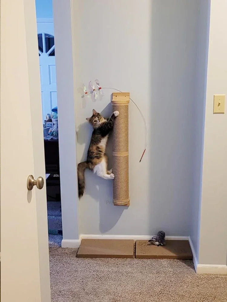 Wall-Mounted Cat Scratching Post & Furniture – Sisal, Hammock & Step Options for Indoor Cats