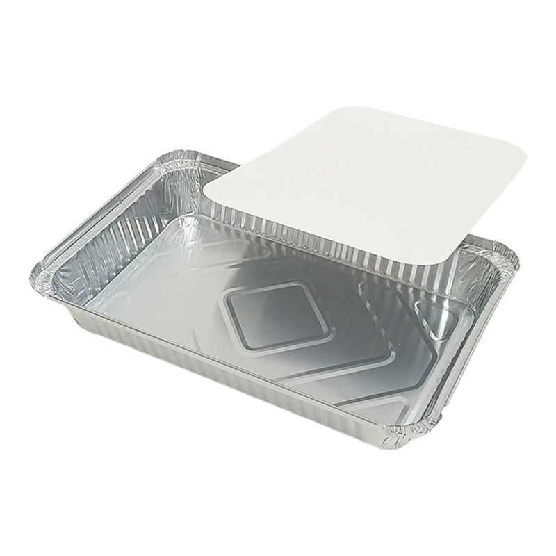 Aluminium Foil Containers 10-Pack – 2200ml, Heavy Duty, Baking & Roasting