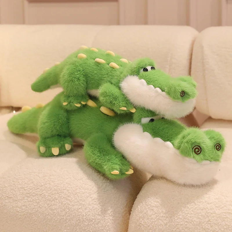 Green Crocodile Plush Toy – Fluffy Stuffed Animal