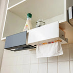 Hanging Paper Towel Holder – No-Drill, Cabinet Door, Space-Saving
