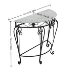 Nordic Wrought Iron Console Table | Hallway & Entryway Table | Gold & Black