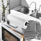 Magnetic Kitchen Paper Towel Holder – No-Drill Stainless Steel, Under-Cabinet or Fridge Mount