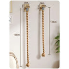 Wall-Mounted Sisal Rope Cat Climbing Shelf – 130cm or 150cm, Multi-Level