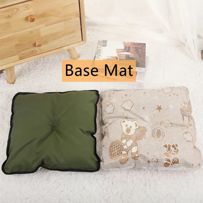 Pet Teepee Tent Bed with Cushion – Soft Cave for Cats & Small Dogs, 3 Sizes