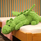 Winged Dragon Plush Toy – Fluffy Green or Pink Dragon