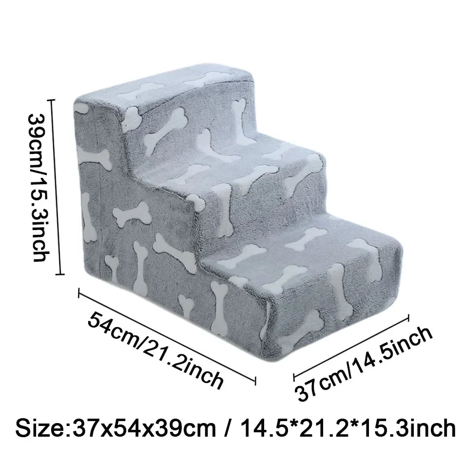 Sponge Pet Stairs for Dogs & Cats – Joint-Friendly, 2, 3 or 4 Steps