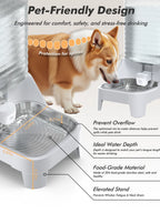 8L Gravity Pet Water Dispenser | Stainless Steel | Patented Leak-Free Faucet