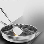 Tri-Ply 316 Stainless Steel Frying Pan – Double-Sided Honeycomb, All Cooktop Compatible