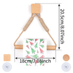 Wooden Toilet Paper Holder – Wall Mounted, Nail-Free, Triangle