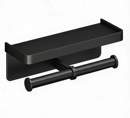 Wall-Mounted Aluminium Toilet Paper Holder – Durable Bathroom Tissue Roll Rack