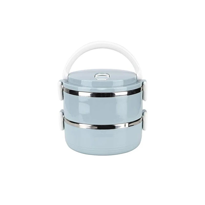 Multi-Layer Insulated Stainless Steel Lunch Bucket – Leakproof Bento Box with Lock Clasps, 2, 3 or 4 Layers