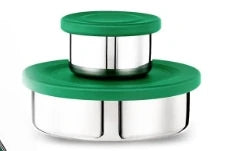 Stainless Steel Bento Lunch Box – 3-Compartment, 1000ml