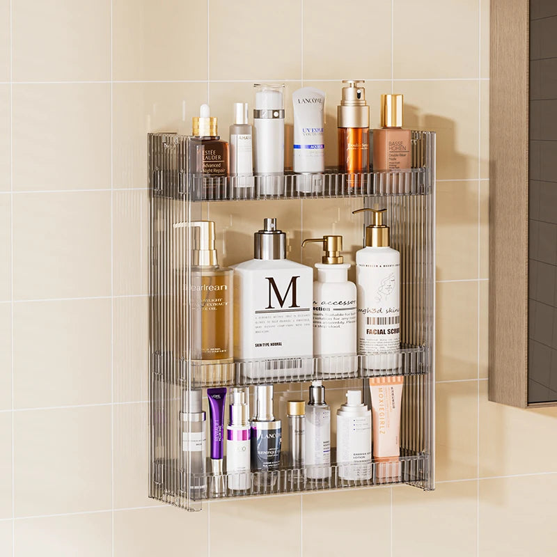 Wall-Mounted Bathroom Cabinet – Modern PVC Storage Cupboard, 4 Styles