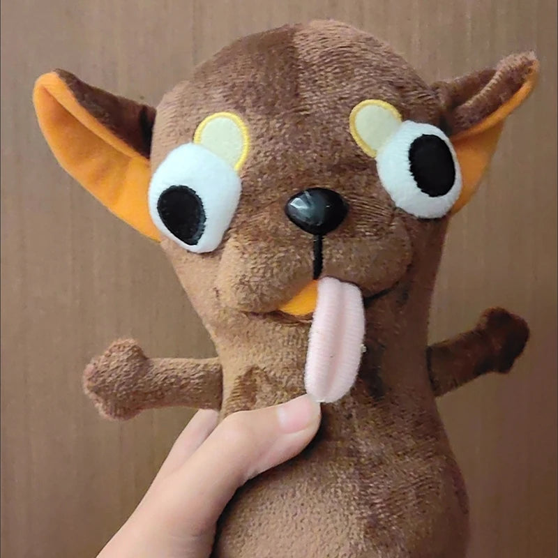 Chihuahua Gremlin Plush Stuffed Toy | Googly Eyes & Dangling Tongue | Novelty Gag Gift | 3 Colours | 20cm