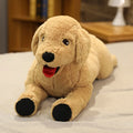 Lifelike Yellow Labrador Retriever Plush Stuffed Toy | Seated Pose | Open-Mouth Detail | 2 Sizes: 35cm & 75cm
