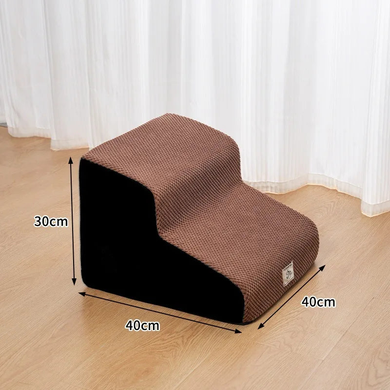 Detachable Washable Pet Stairs – 2, 3 or 4 Tiers, Non-Slip, for Bed & Sofa