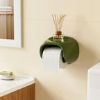 No-Drill Vintage Toilet Paper Box Holder – Wall-Mounted Waterproof PET Dispenser