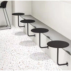 Wall-Mounted Round Floating Side Table | Iron | 6 Colours | Space-Saving