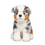 Blue Merle Australian Shepherd Plush Puppy | Soft Long-Pile Coat | Breed-Accurate Merle Markings | 30cm Sitting Companion