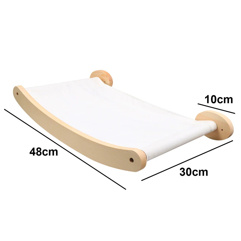 Wall-Mounted Cat Climbing Shelves – Modular Steps, Hammock, Scratching Posts & Shelves