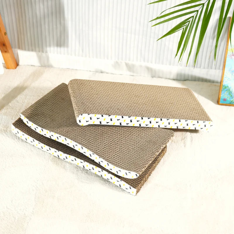 Cardboard Cat Scratching Board – Corrugated, Durable & Sofa-Friendly, Multiple Shapes