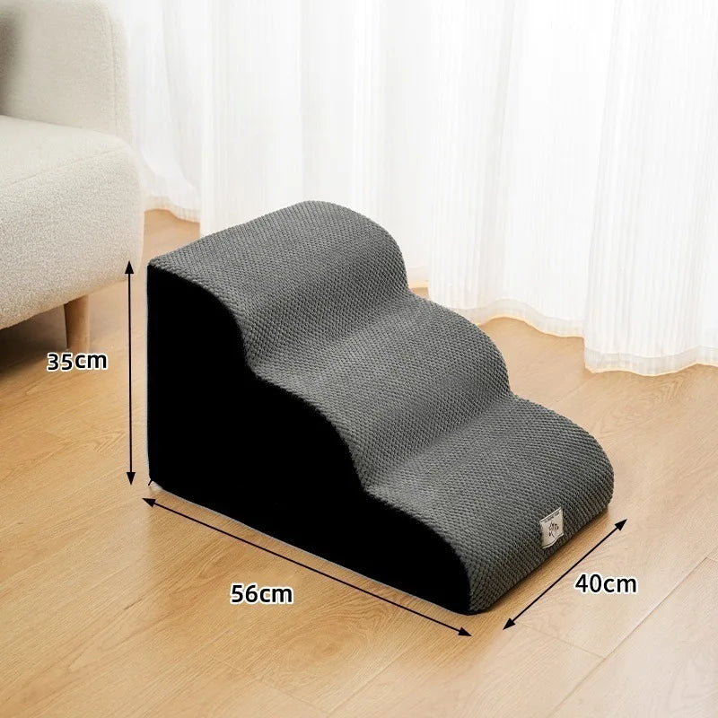 Detachable Washable Pet Stairs – 2, 3 or 4 Tiers, Non-Slip, for Bed & Sofa