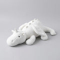 Winged Dragon Plush Pillow – Long White or Pink Dragon
