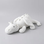 Winged Dragon Plush Pillow – Long White or Pink Dragon
