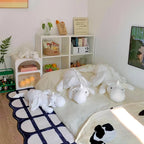 Winged Dragon Plush Pillow – Long White or Pink Dragon