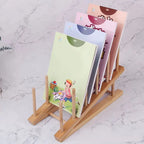 Bamboo Dish and Lid Drain Rack – Multi-Purpose Kitchen Organiser Stand