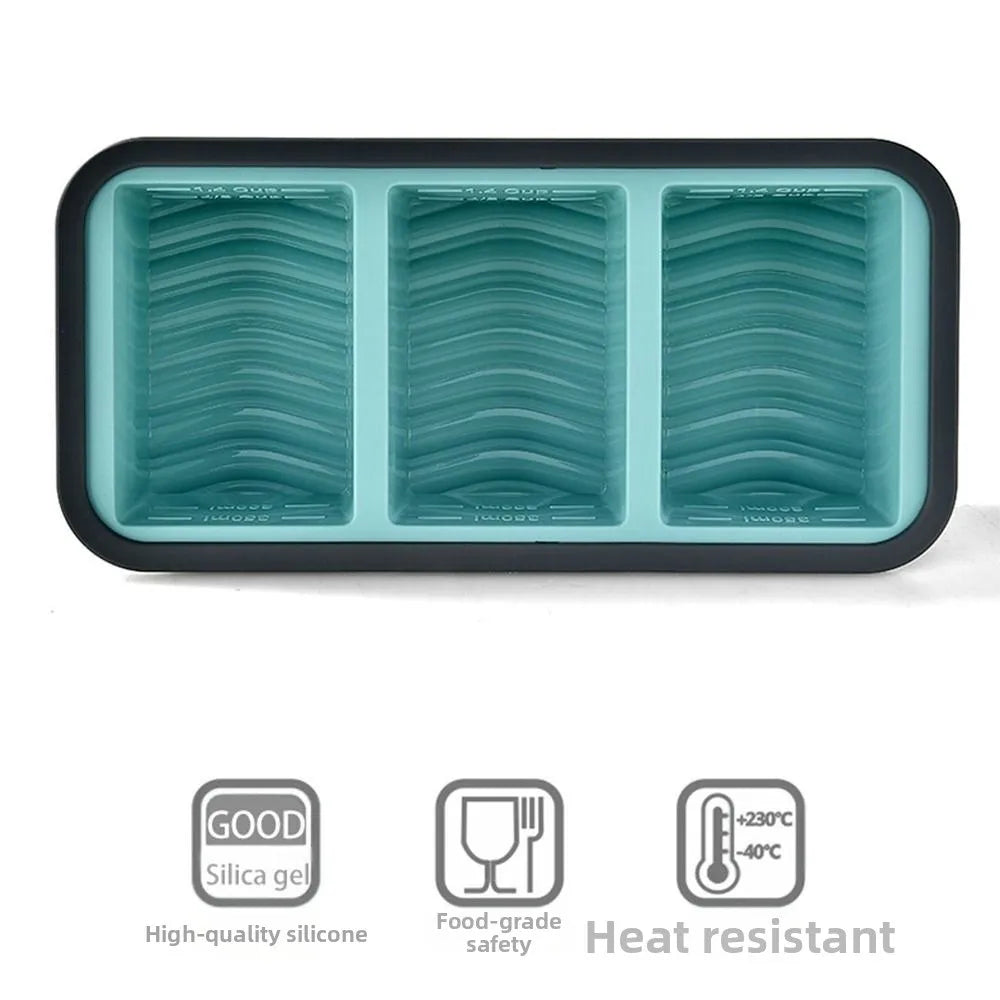 Silicone Compartment Lunch Box – Food-Grade, Microwave Safe, 2, 3 or 4 Grid, Blue