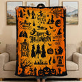 Halloween Flannel Throw Blanket for Sofas, Beds & Travel