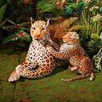Lifelike Leopard Plush Stuffed Animal | PP Cotton | 4 Sizes 65–170cm