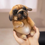 Lifelike English Bulldog Puppy Plush Stuffed Toy | 4 Coat Styles | Simulation Velvet | 20cm