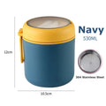 Insulated Stainless Steel Soup Thermos Jar – 530ml or 710ml, Leak-Proof Food Flask