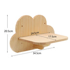Wall-Mounted Wooden Cat Climbing Shelves – Modular Platforms, Scratching Posts & Hammock